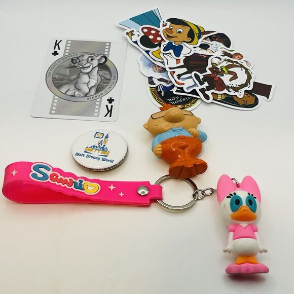 Lot Of Assorted Disney Stickers, Pins, Disney Bag, and More See Pics - Picture 6 of 7